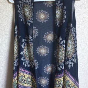 Printed kimono